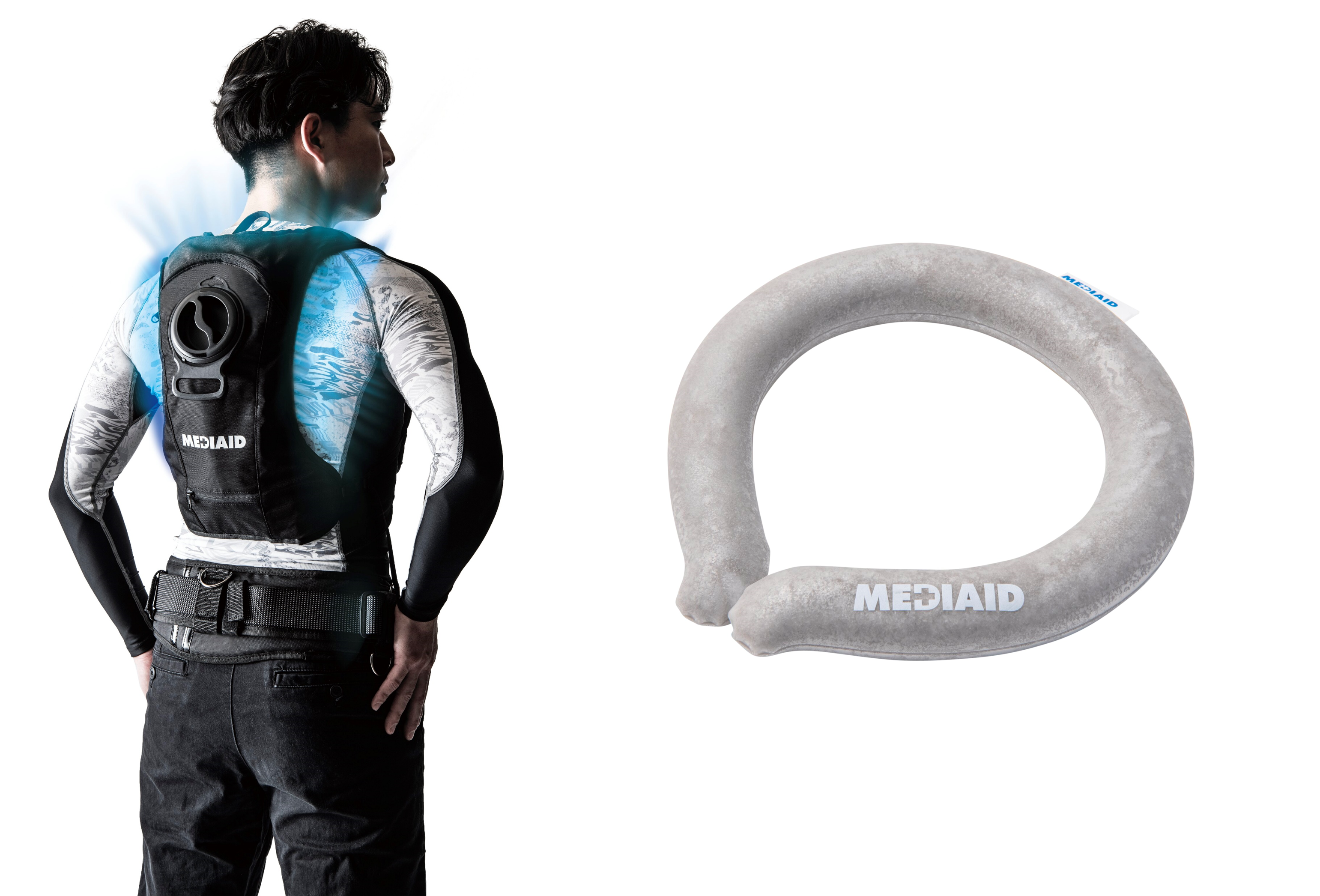 ▲アイシングギア アイスパックベスト・アイシングギア首用