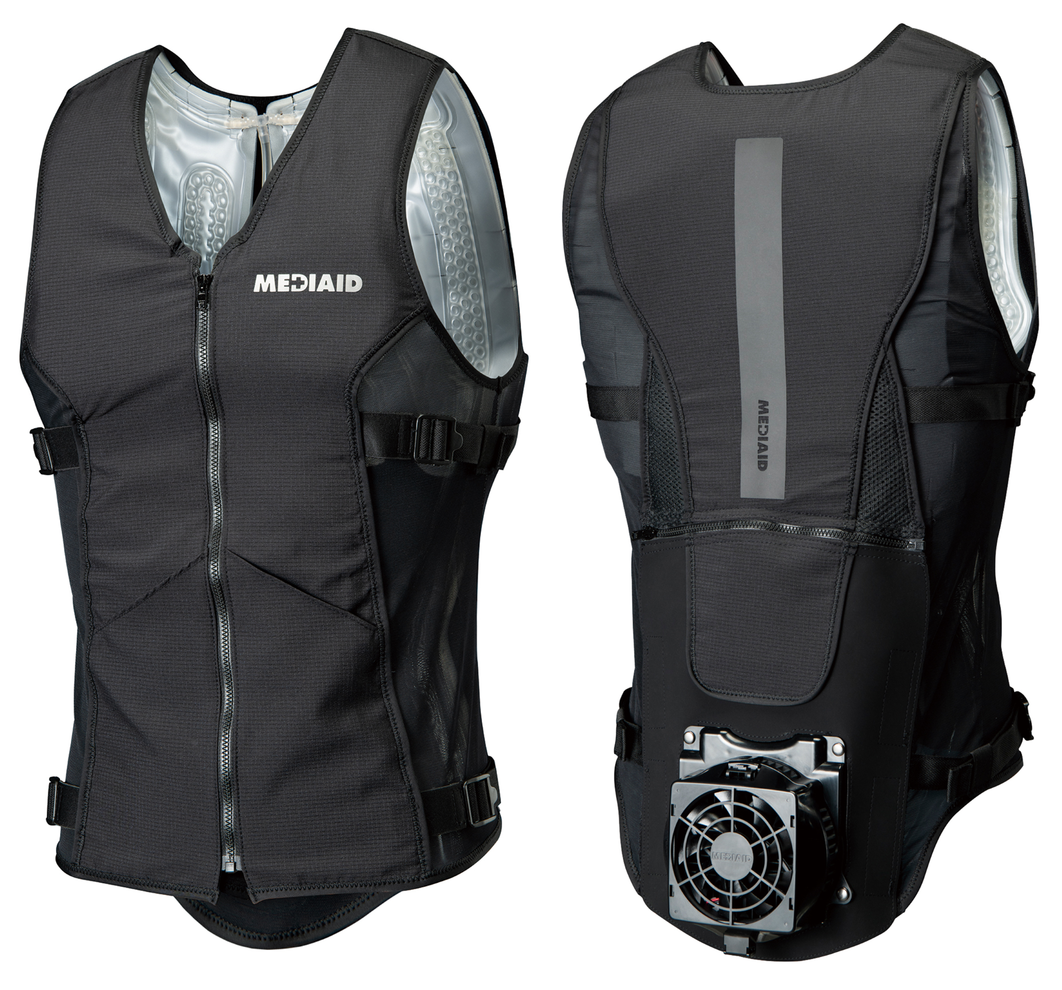 ▲冷却服「メディエイド アイシングギア ベスト」