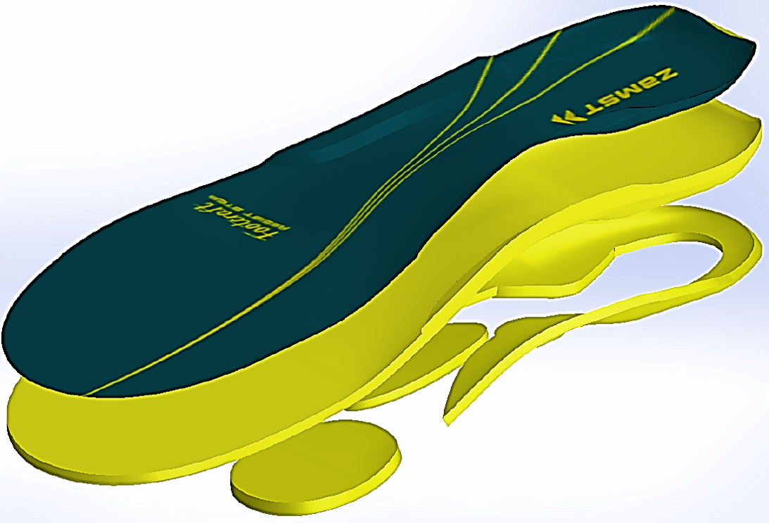 ▲インソール本体の構成