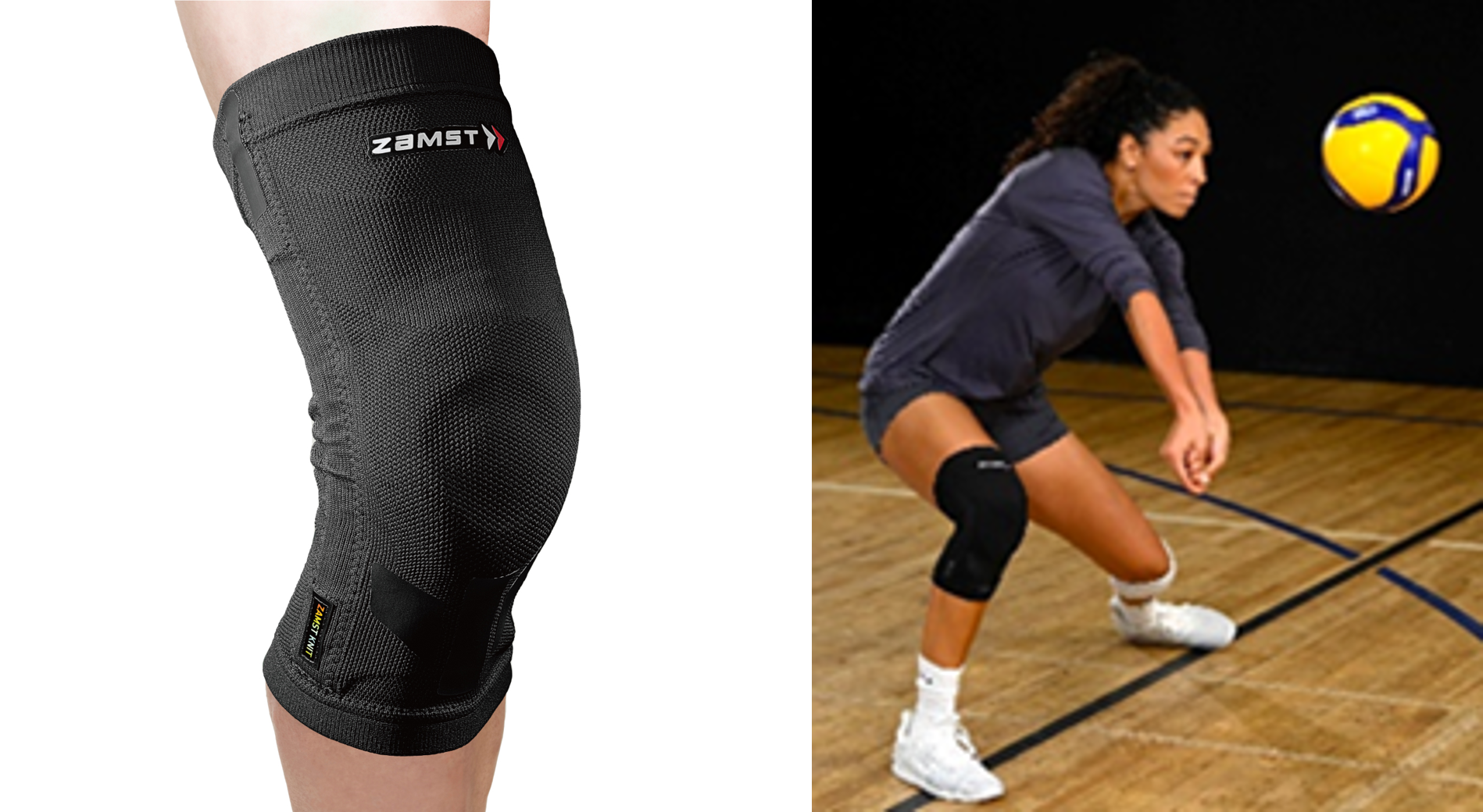 ▲サポート力と動きやすさを両立した万能ニットモデル