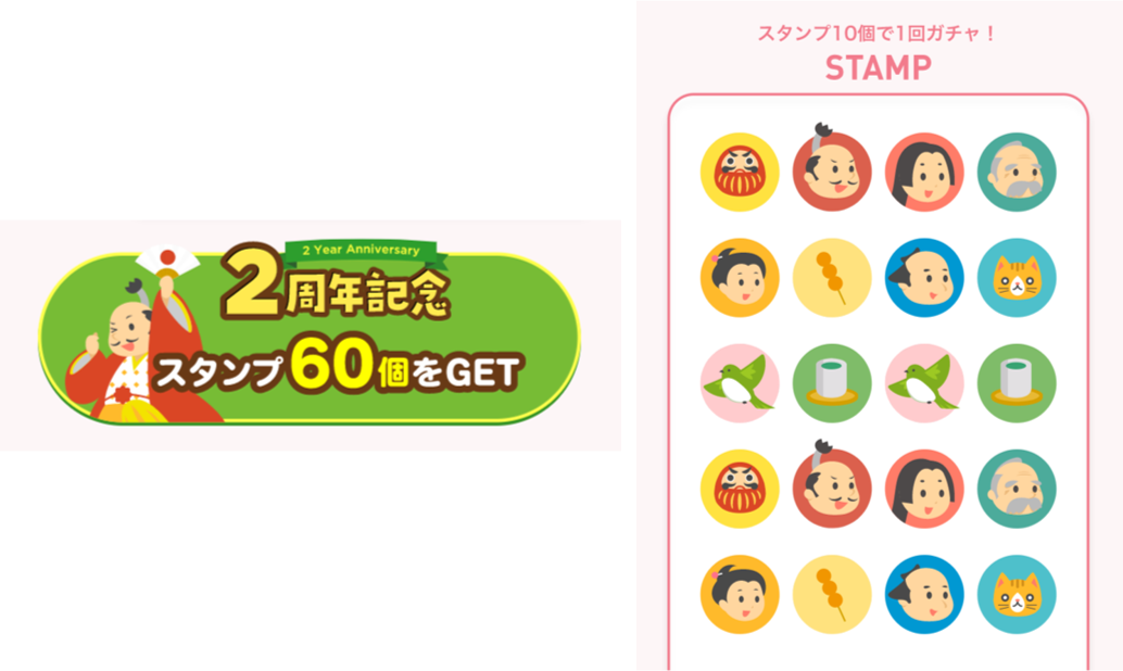 StockPoint for CONNECT2周年スタンプイメージ