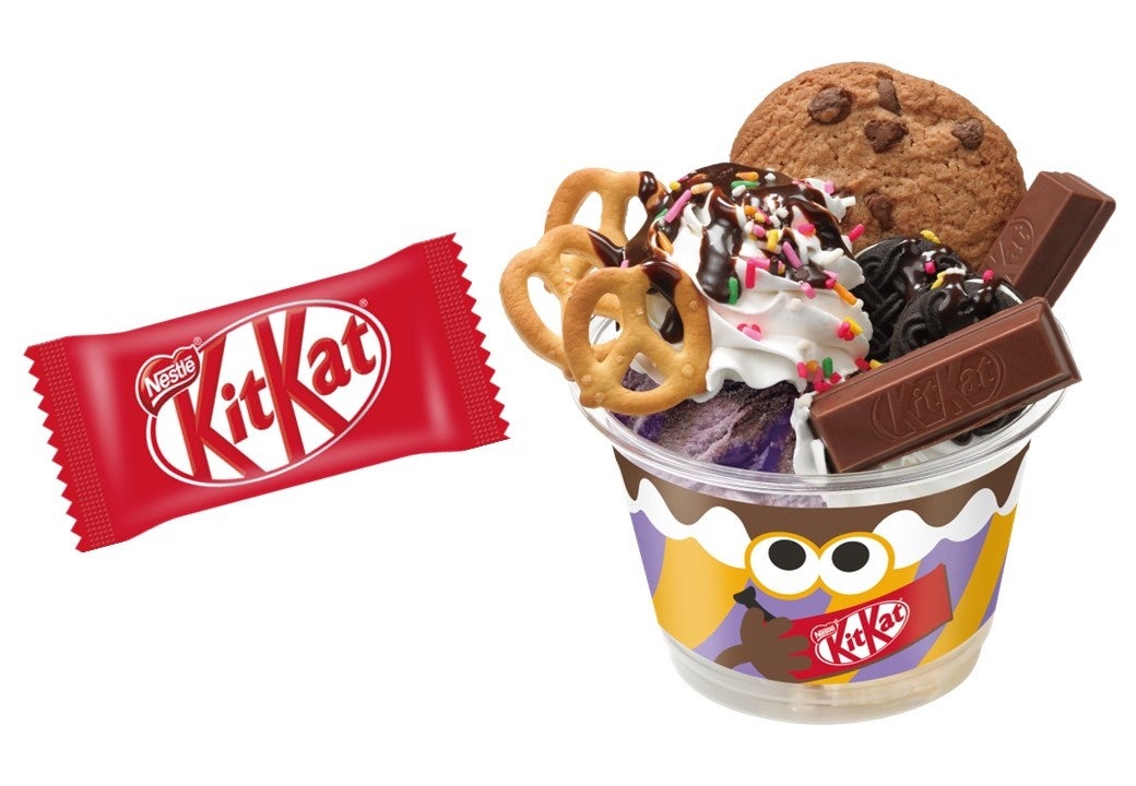 おかしなサンデー購入で「キットカット」をさらに1枚をトッピングしてプレゼント！