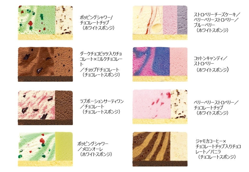 14種類のフレーバー