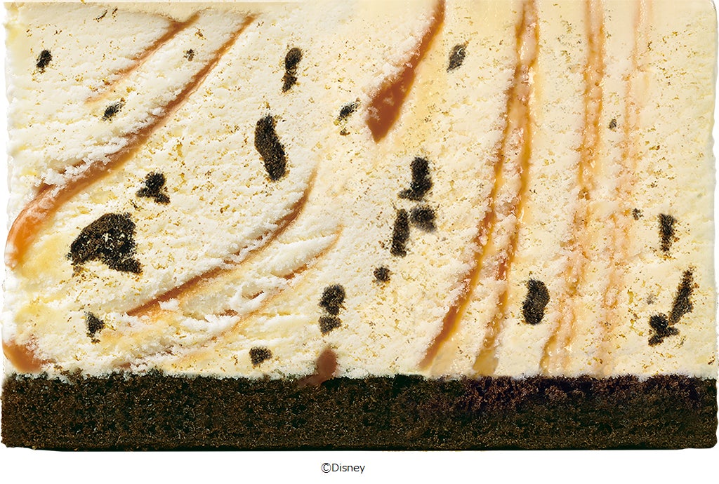 クッキー入りキャラメルリボン チョコレートスポンジ