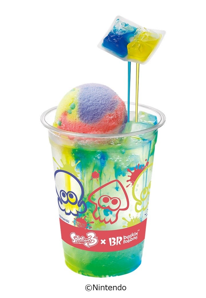 自分でソースをかけてドリンクを完成させよう！