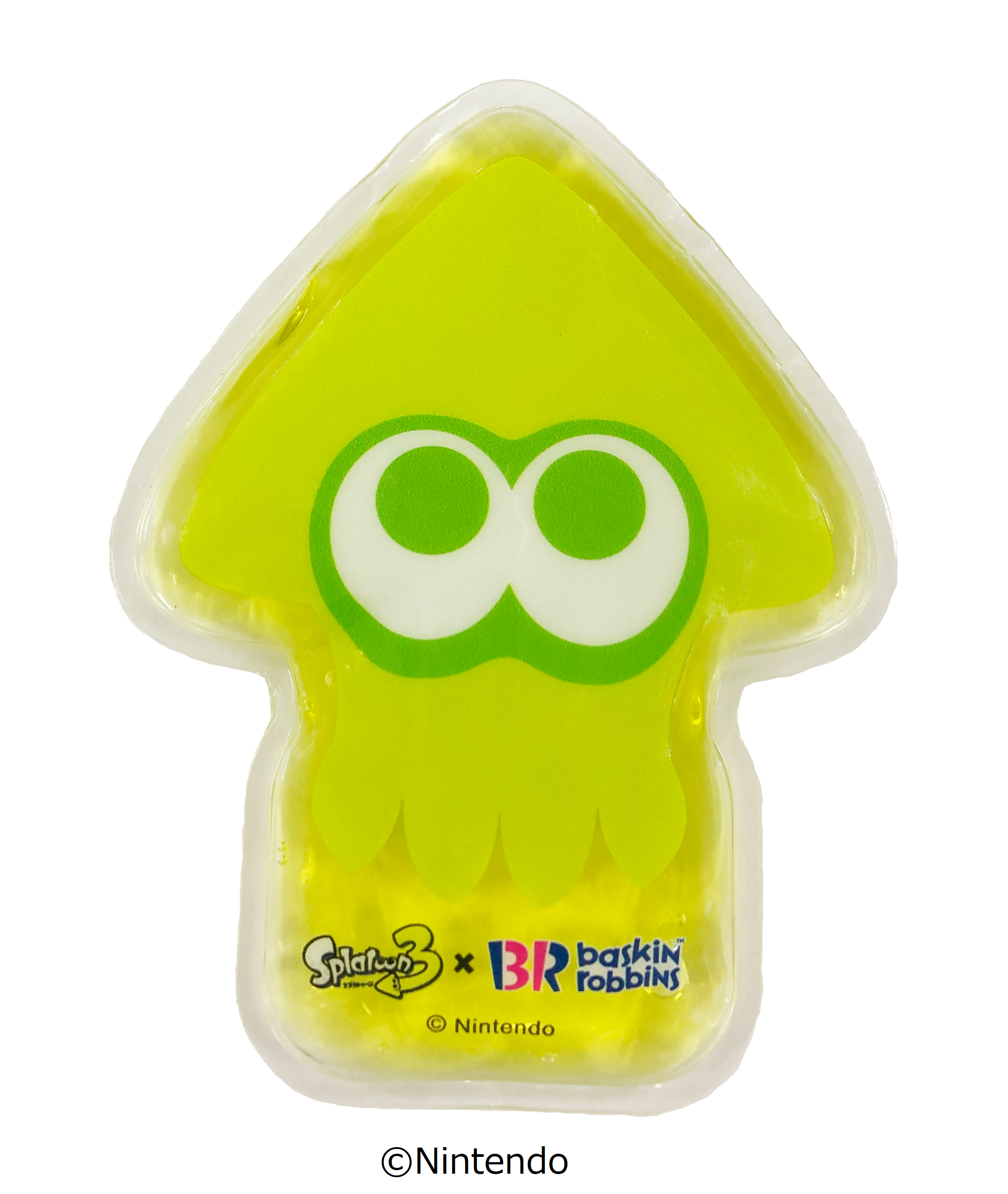 かわいいイカ保冷剤付き！約タテ11cm×ヨコ8.5cm