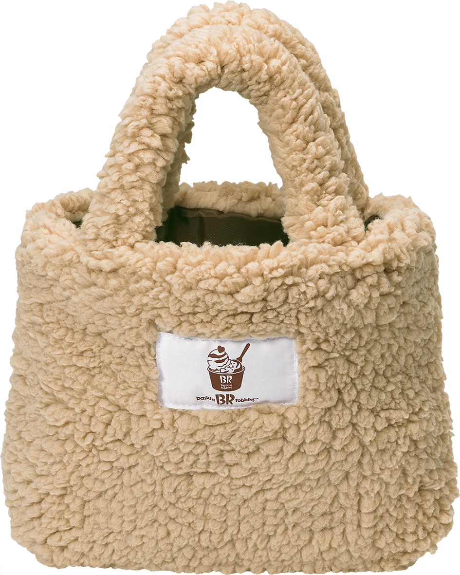 冬ピッタリのベージュ色のボア素材