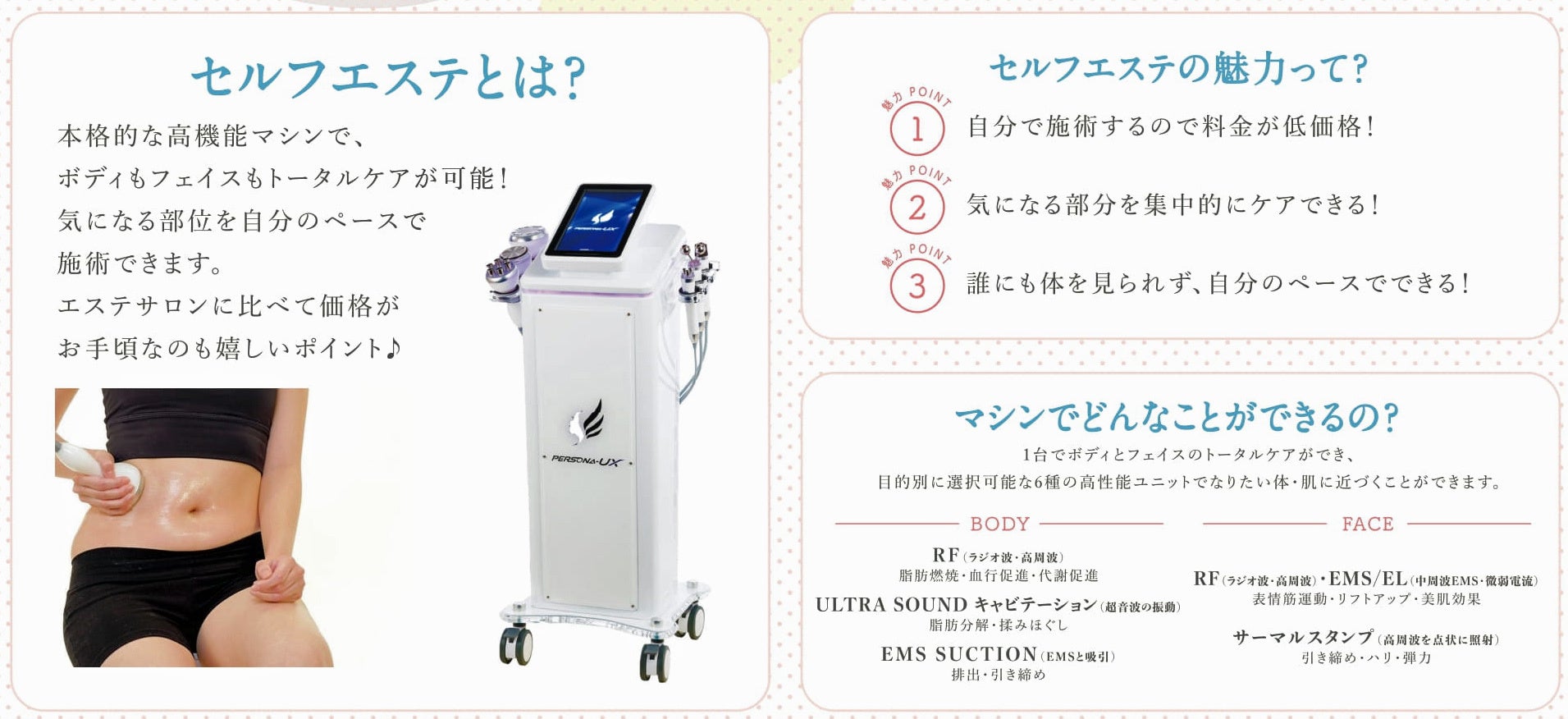 セルフエステの特徴