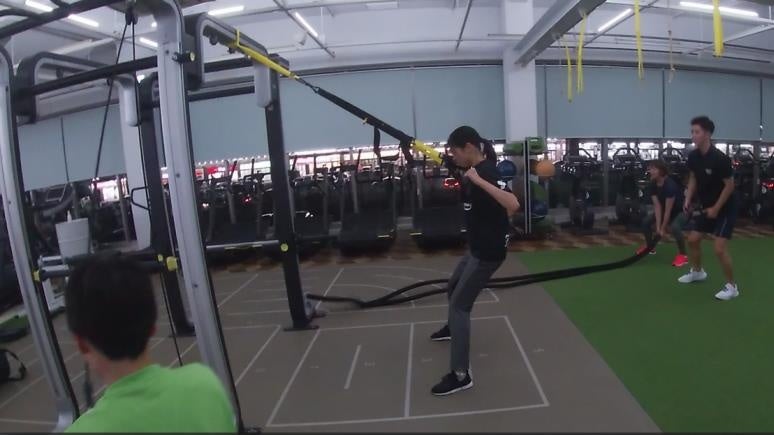 LIVEスタジオトレーニングの様子