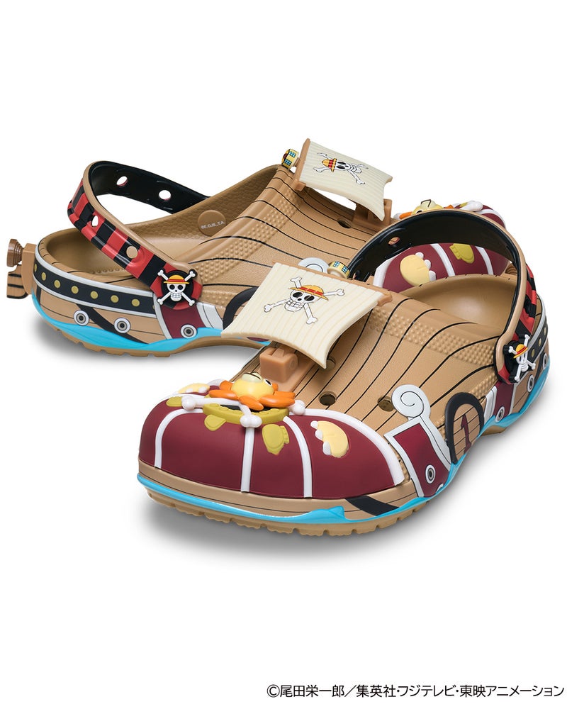 The Thousand Sunny Classic Clog includes a ship-inspired hull and sail-like details