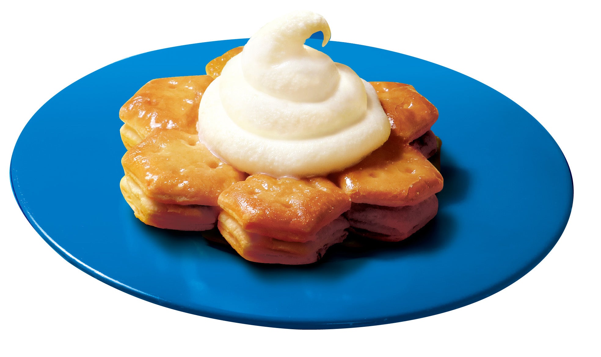 温めたパイの実にクーリッシュをたっぷりかけよう！