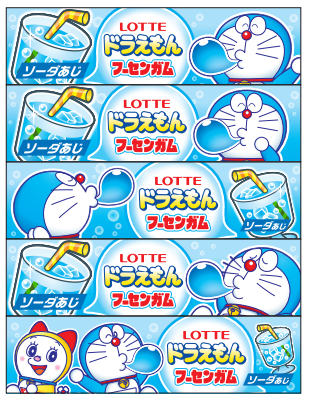 ドラえもんフーセンガム」「カプッチョドラえもん〈チョコ〉」を