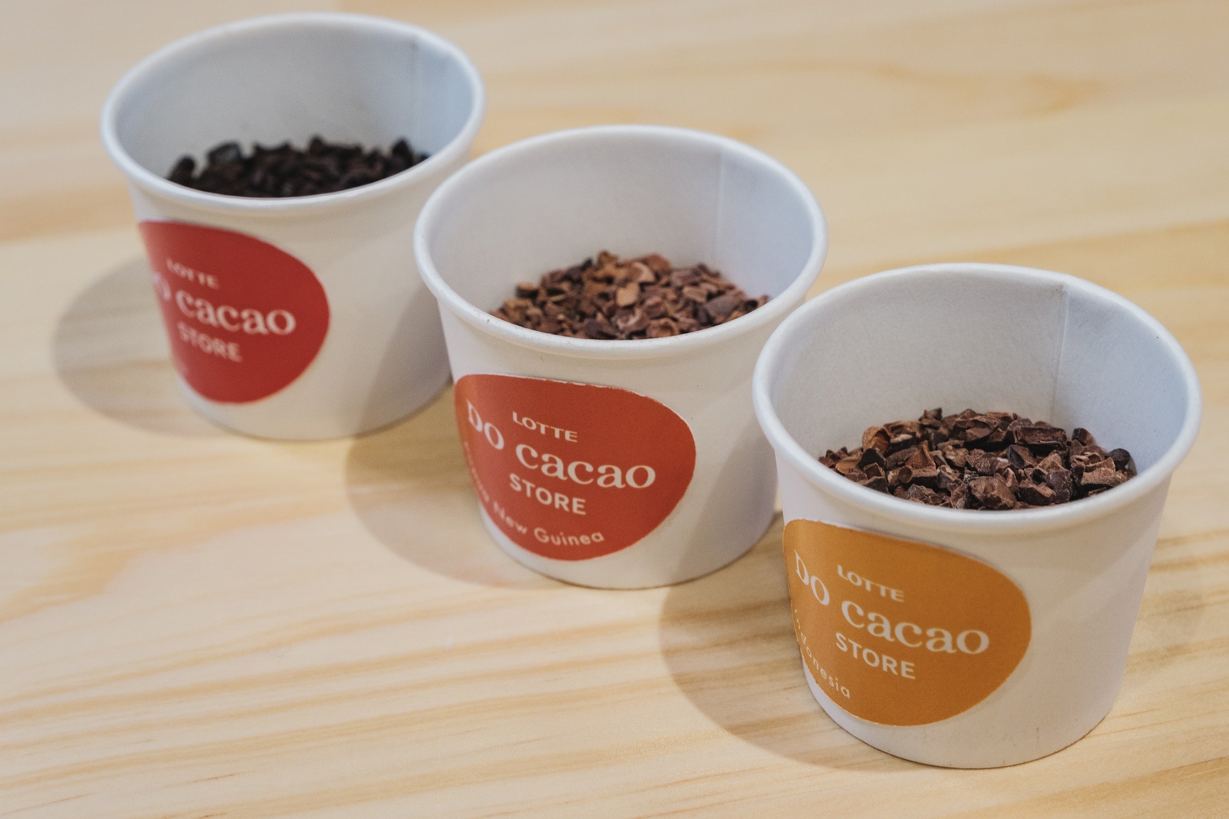 ※ストアで使用する各産地別カカオニブ 