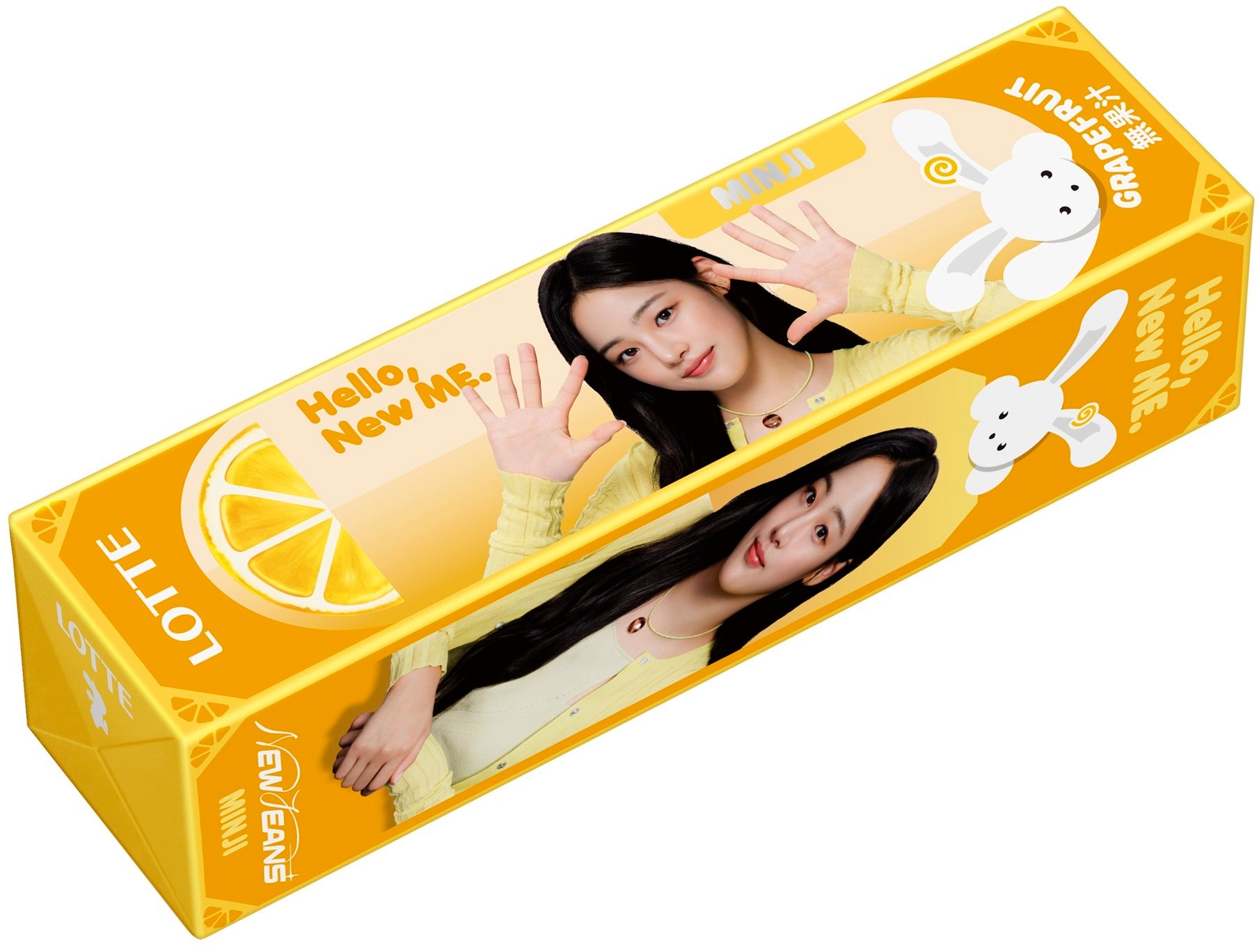 パッケージにNewJeansのビジュアルがデザインされたオリジナル