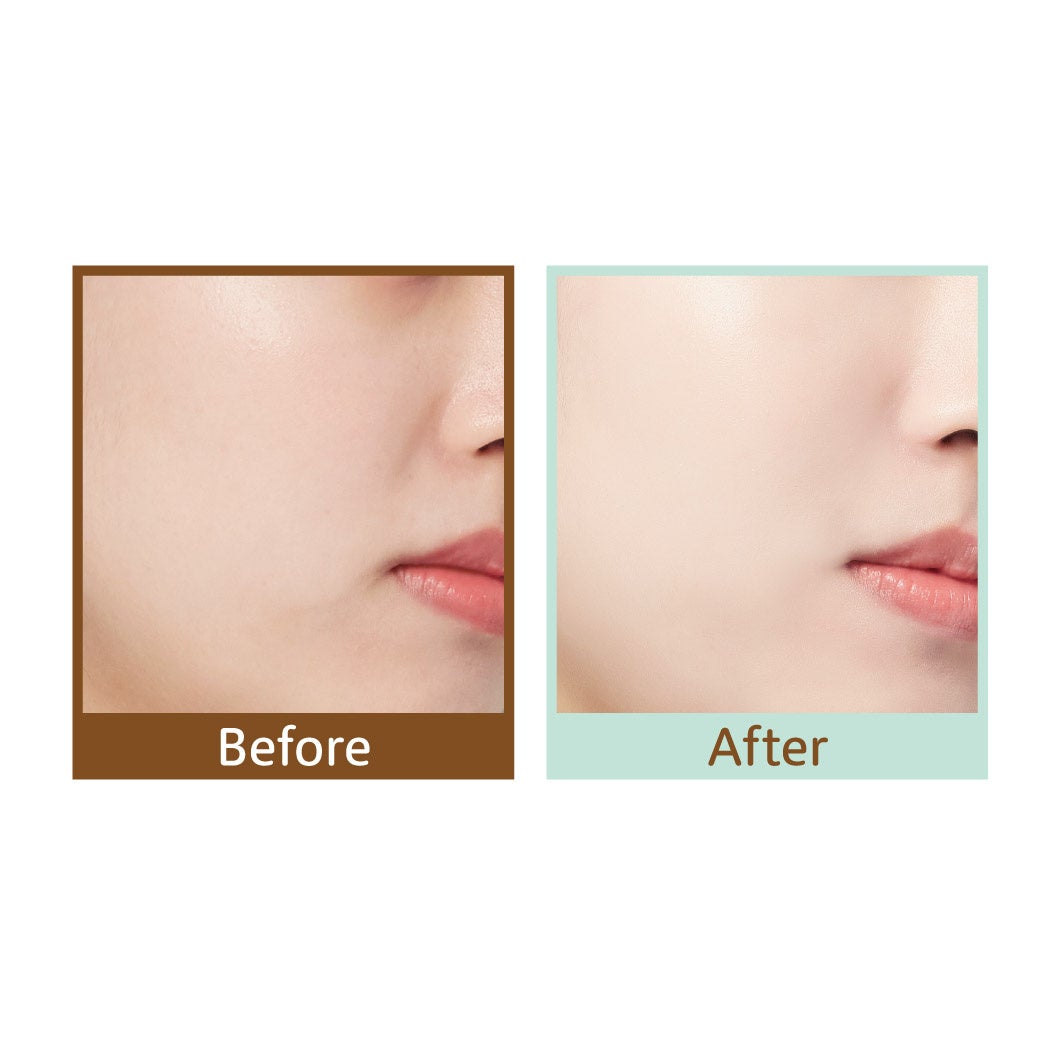 ひと塗りで赤みをカバーし クリアな印象の肌に!