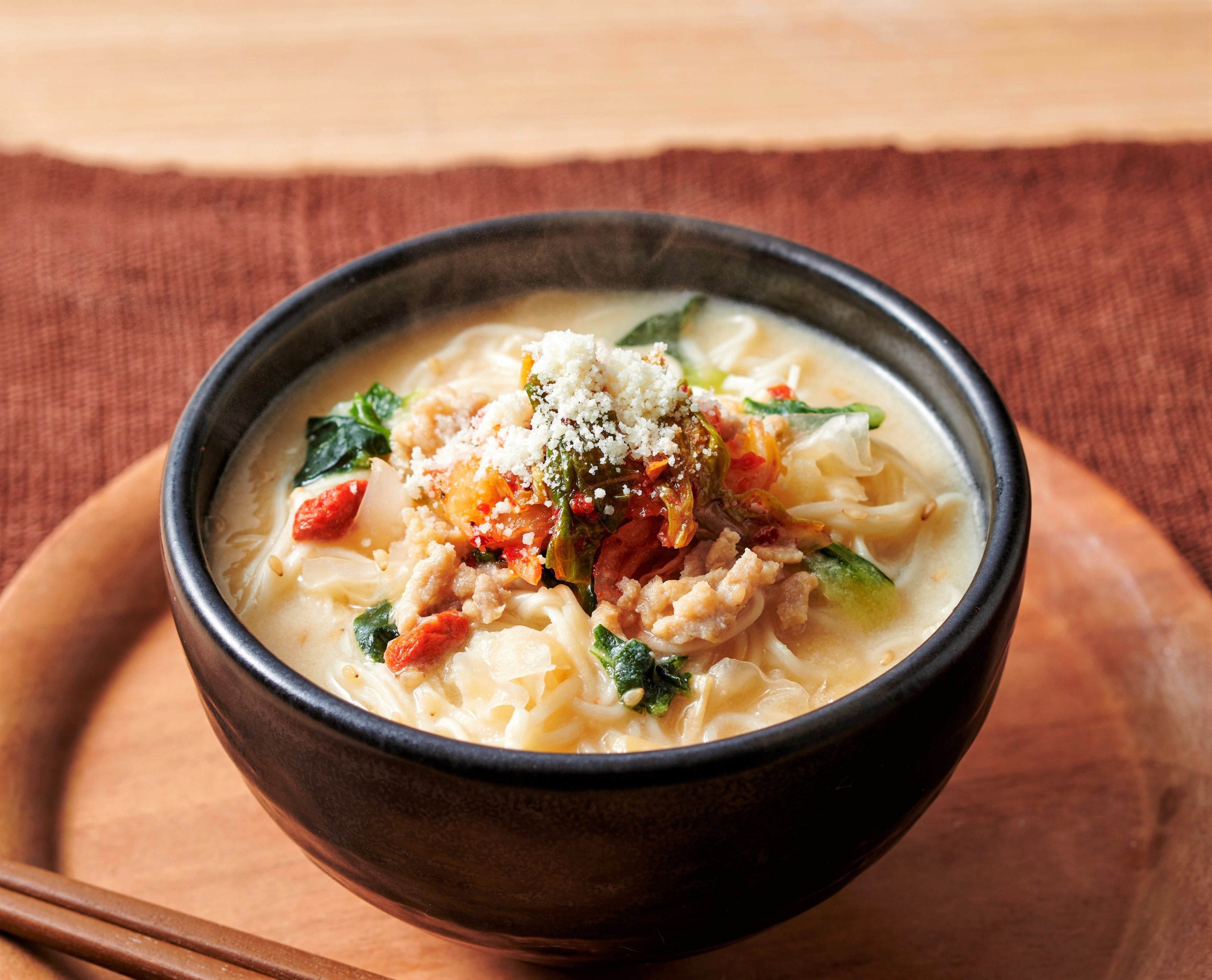 豆乳担々×キムチ×チーズ