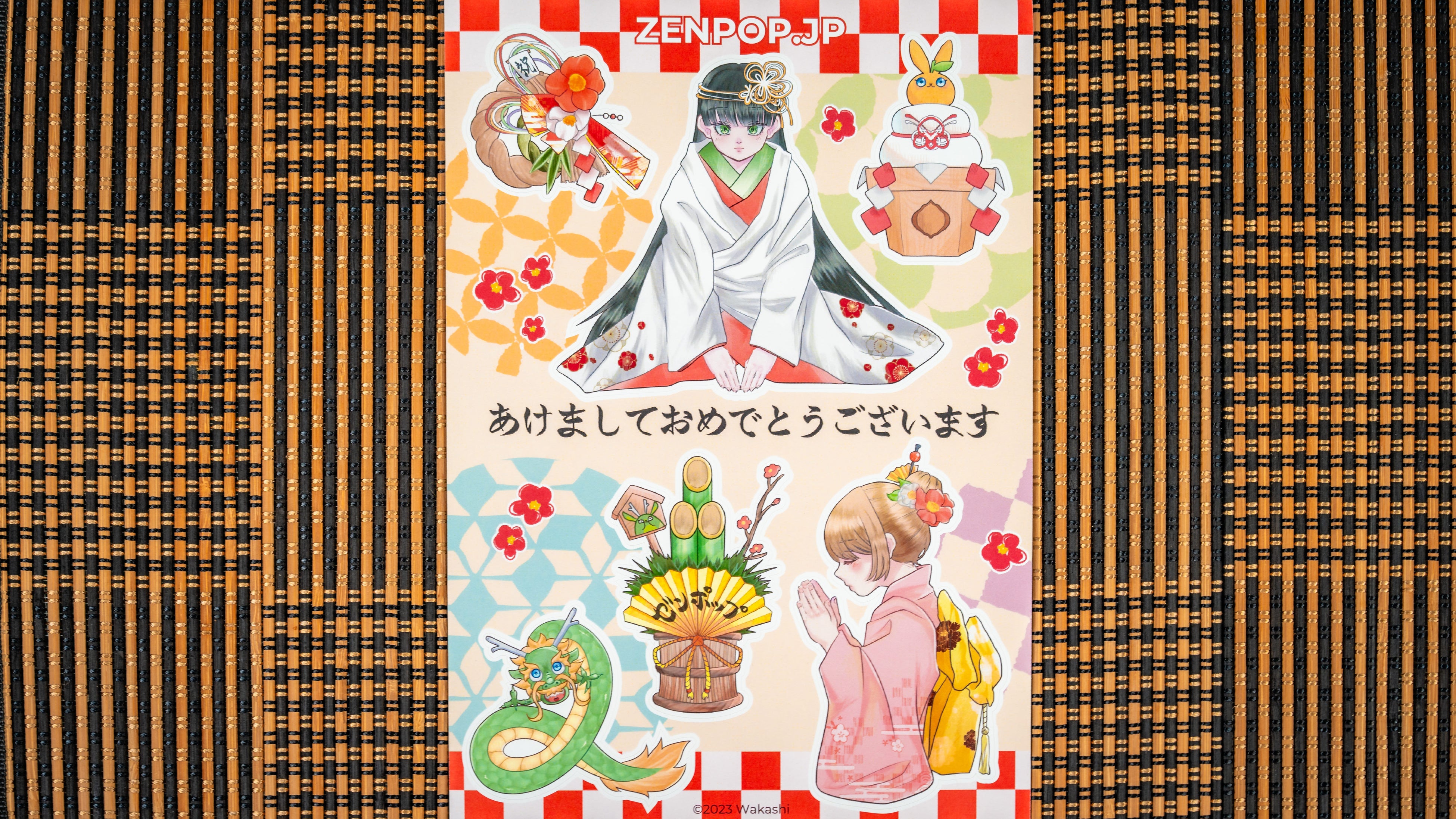 日本のお正月を海外に！ZenPopがお正月をテーマにしたオリジナルシール
