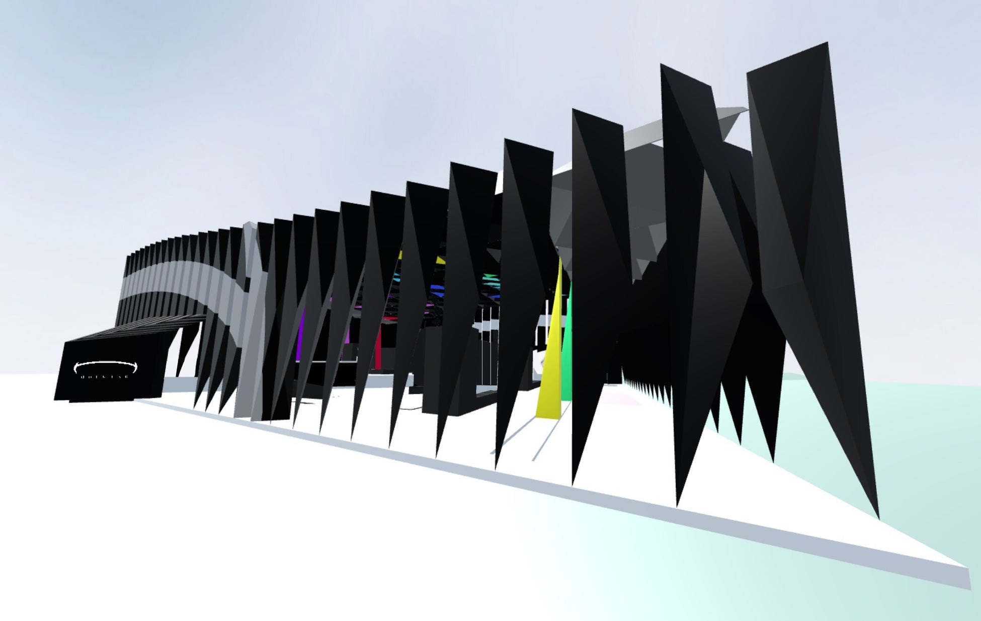 .3dm形式の建築の3Dモデルの例