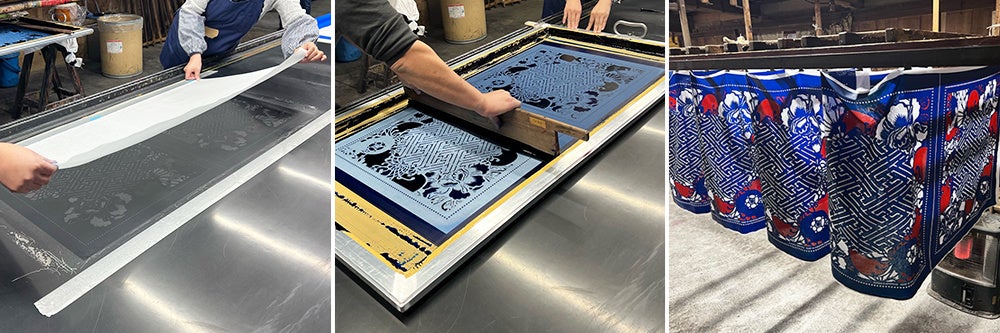 ▲バンダナ本染め風景