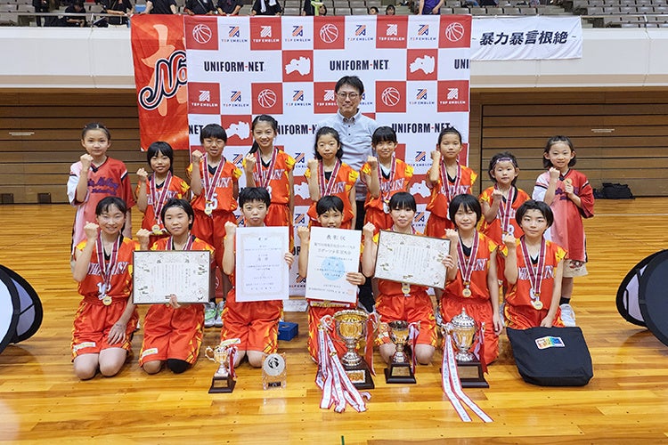 ▲女子の部優勝「二本松女子ミニバスケットボールクラブスポーツ少年団」