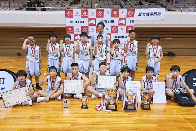 ▲男子の部優勝「ふねひきバスケットボールクラブ」