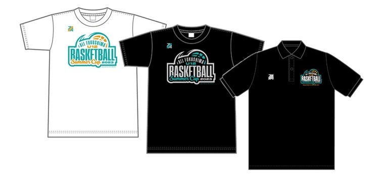 ▲福島県のB.LEAGUE所属プロバスケットチーム「福島ファイヤーボンズ」を運営する福島スポーツエンタテインメント株式会社が原案を手掛けた大会Tシャツなども※当日販売はありません