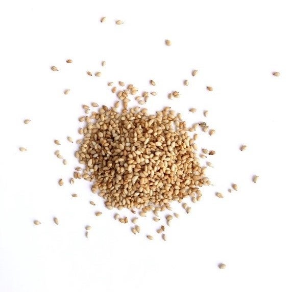 「通常のいりごま」は、皮つきのため、香ばしく香りが強い