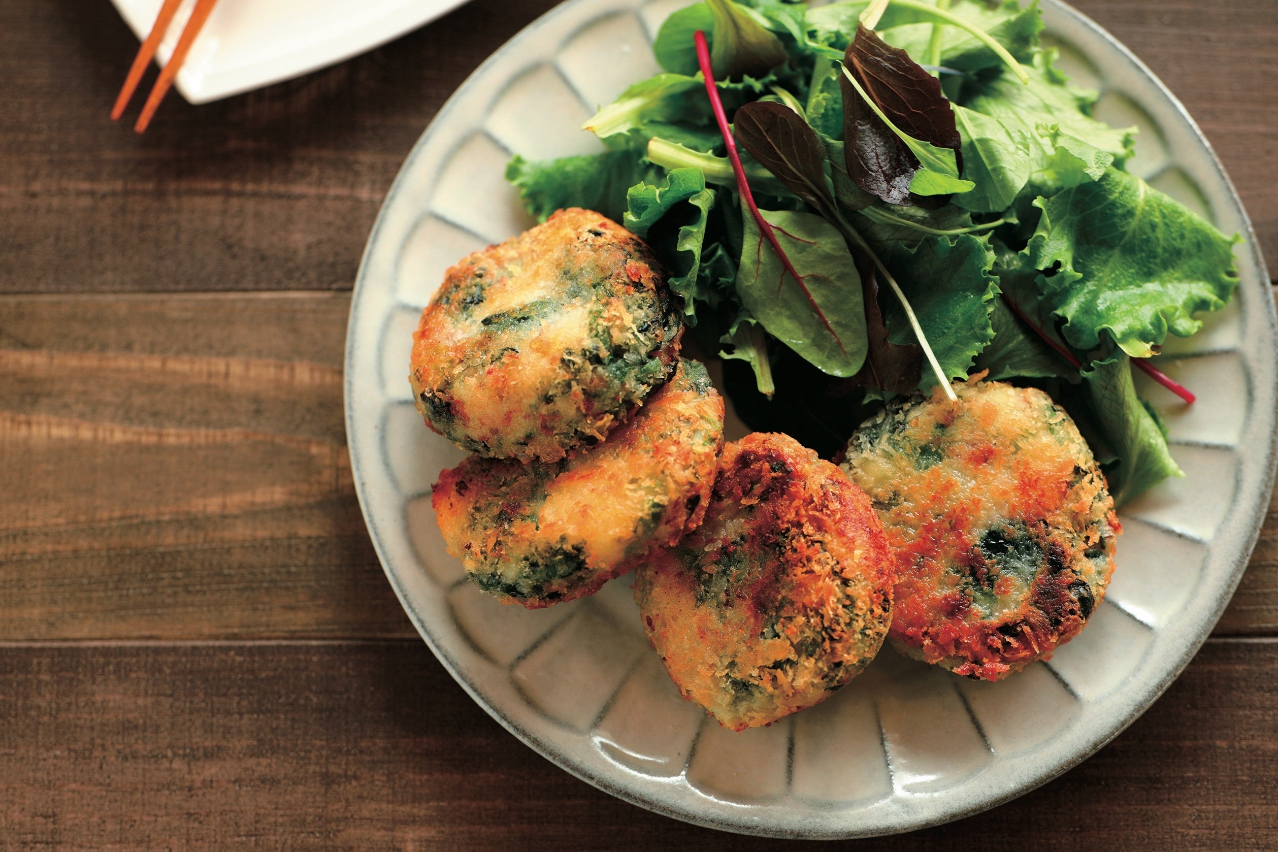 ほうれん草の焼きコロッケ