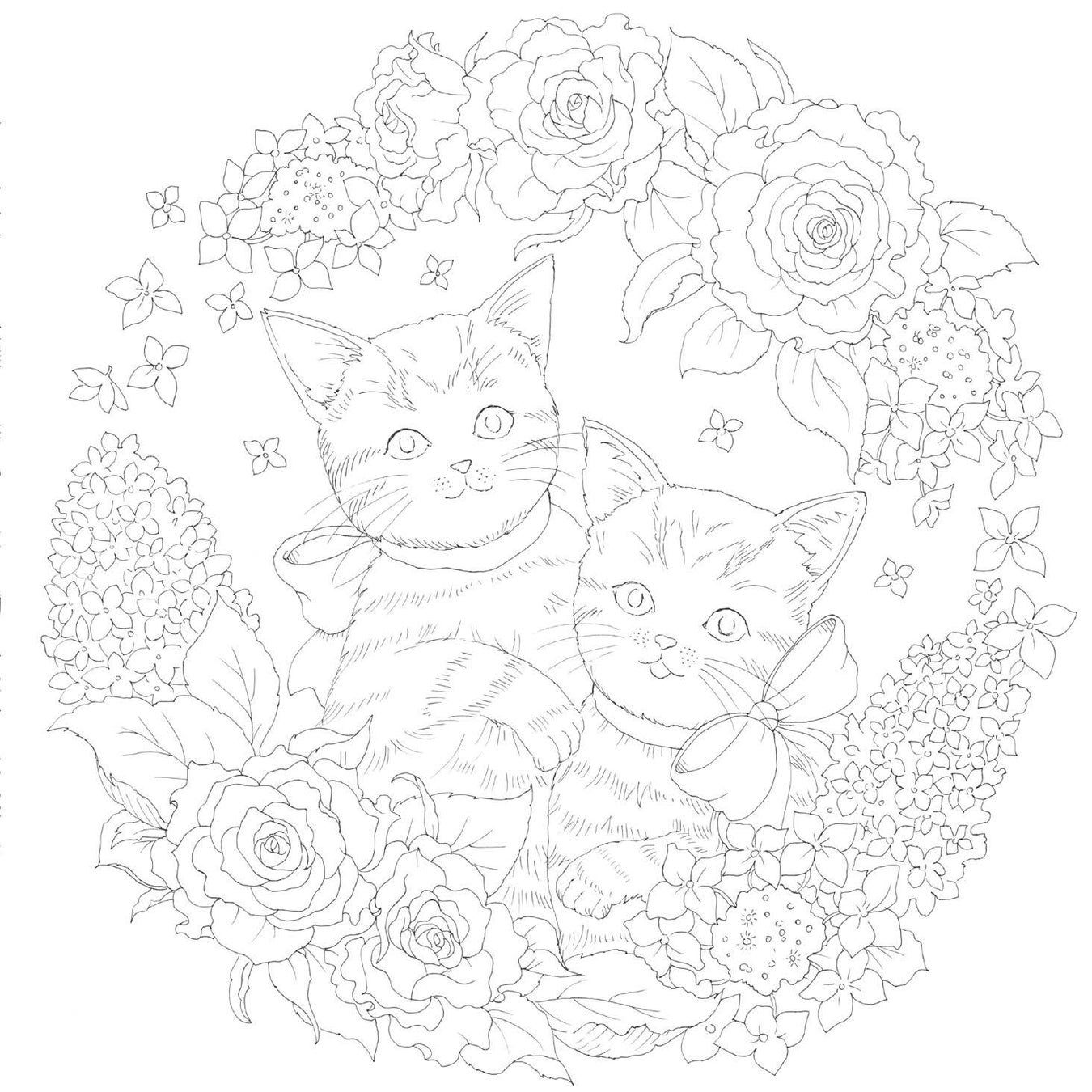 愛猫家は悶絶必至 カワイイ猫ちゃんと素敵な花が描かれた癒しのぬり絵ブックが発売 株式会社主婦の友社 のプレスリリース 愛猫家は悶絶必至 カワイイ猫ちゃんと素敵な花が描かれた癒しのぬり絵ブックが発売 株式会社主婦の友社 のプレスリリース
