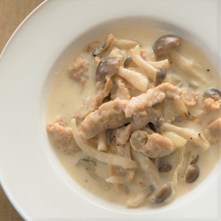 大豆ミートのホワイトシチュー