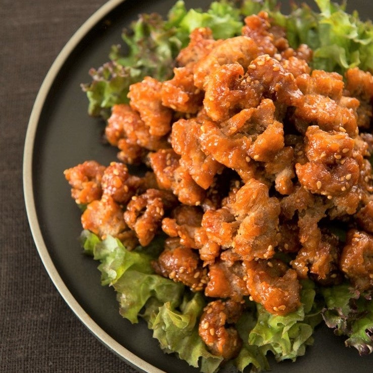 大豆ミートでヤンニョムチキン風