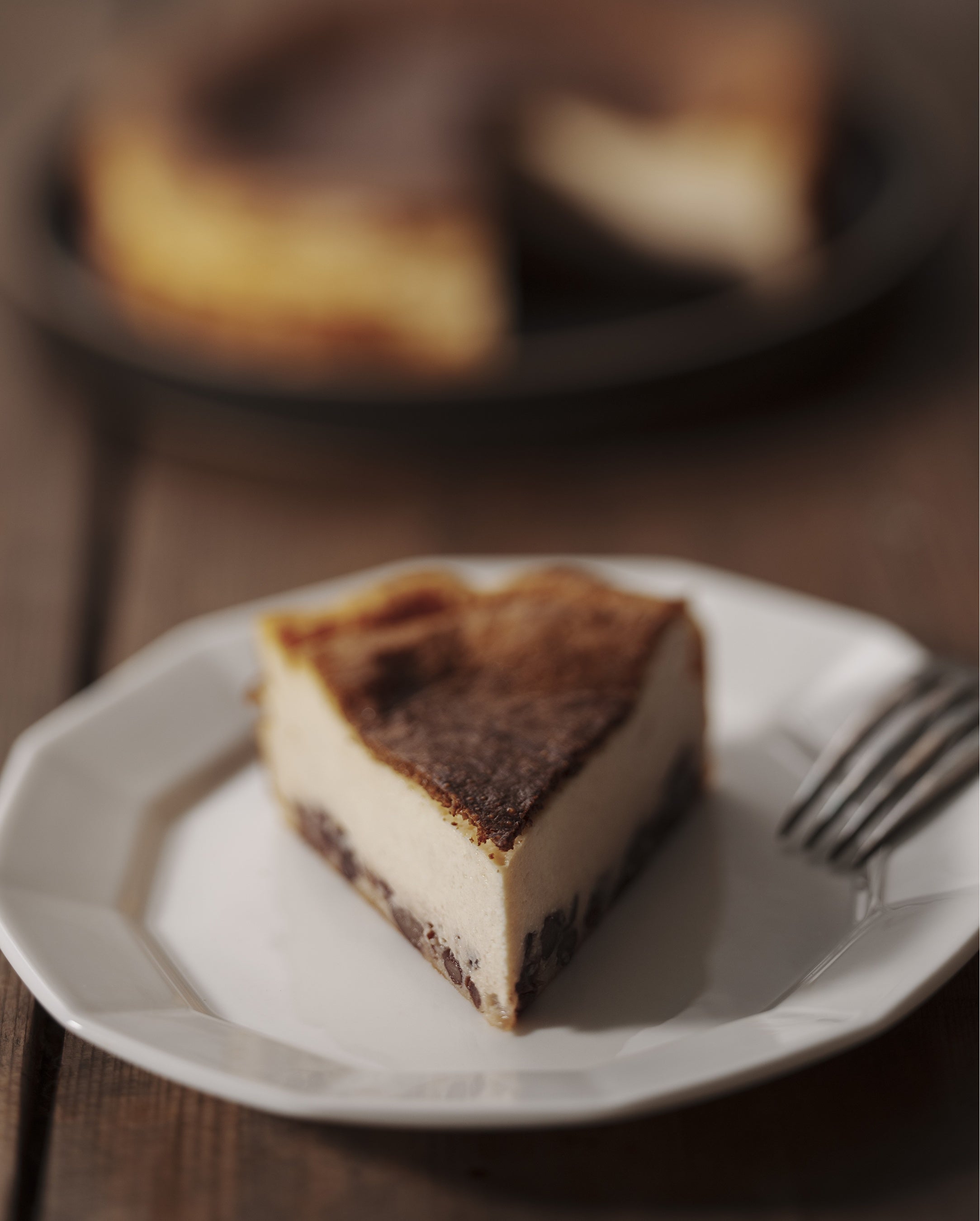 バスク風チーズケーキあずき味