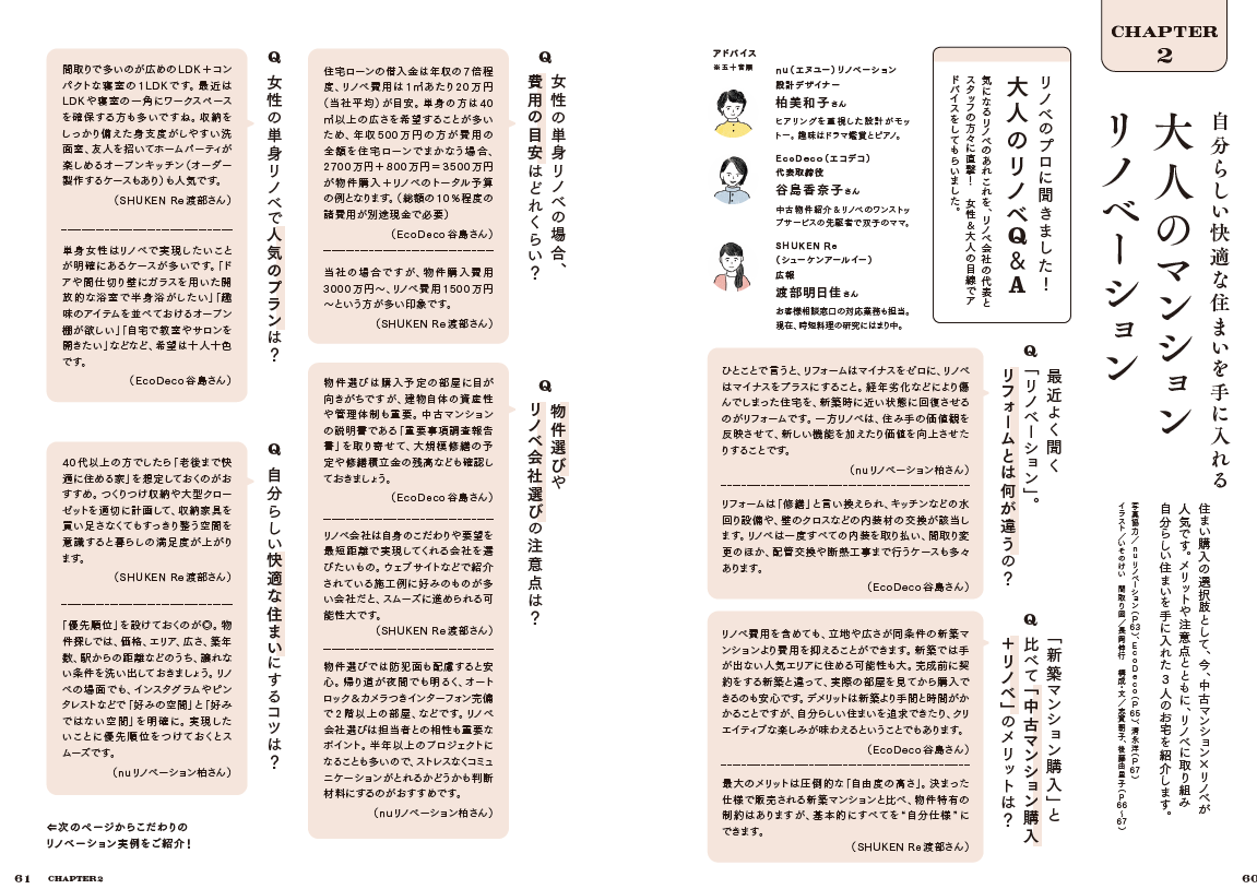 マンションリノベーションの知りたいことがわかるQ＆A