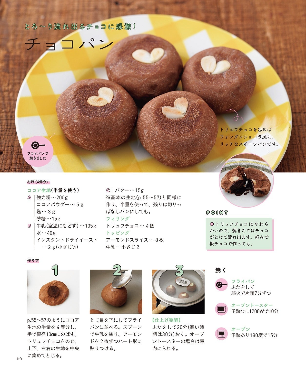 フライパンで焼ける「チョコパン」