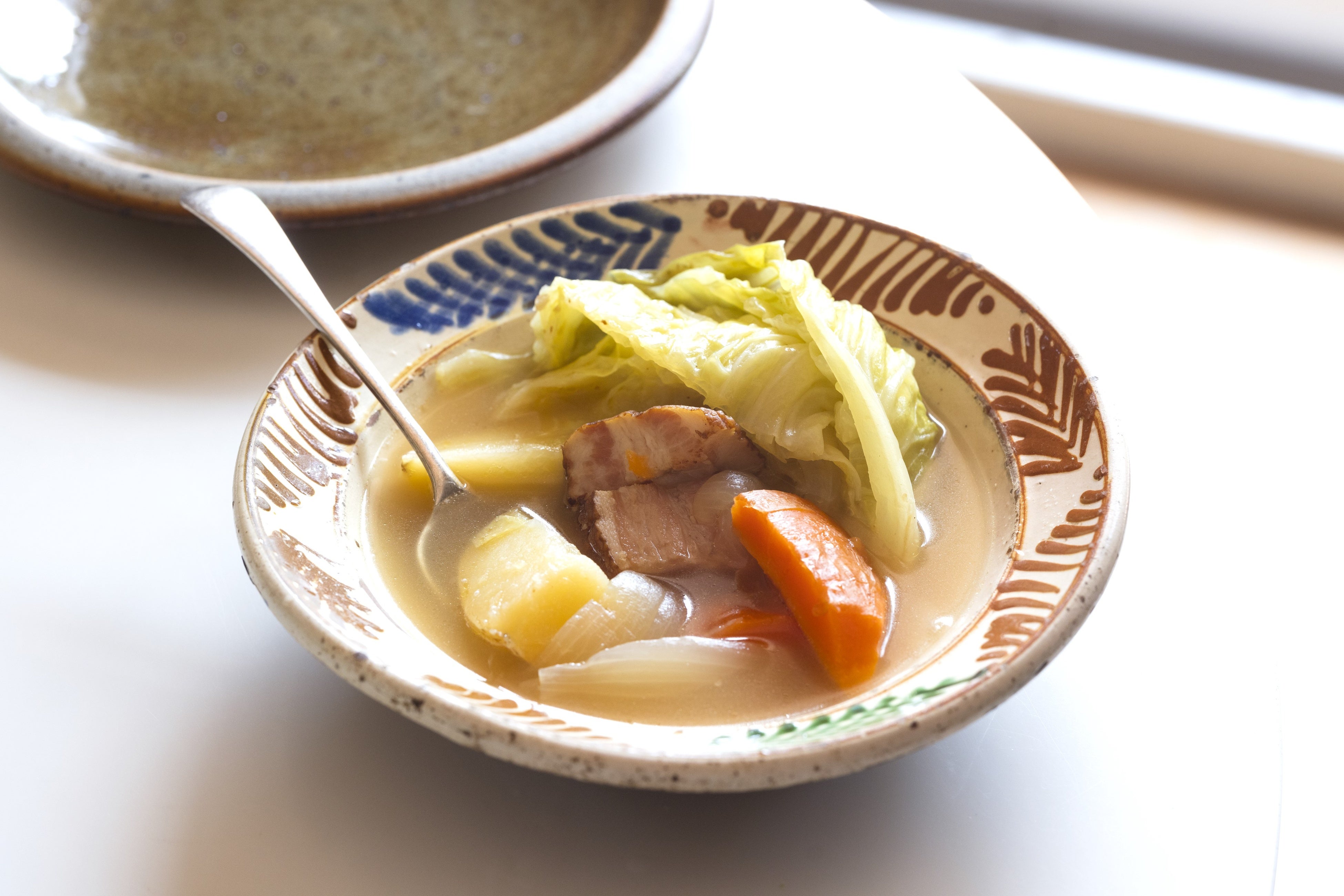 ベーコンとキャベツのスープ