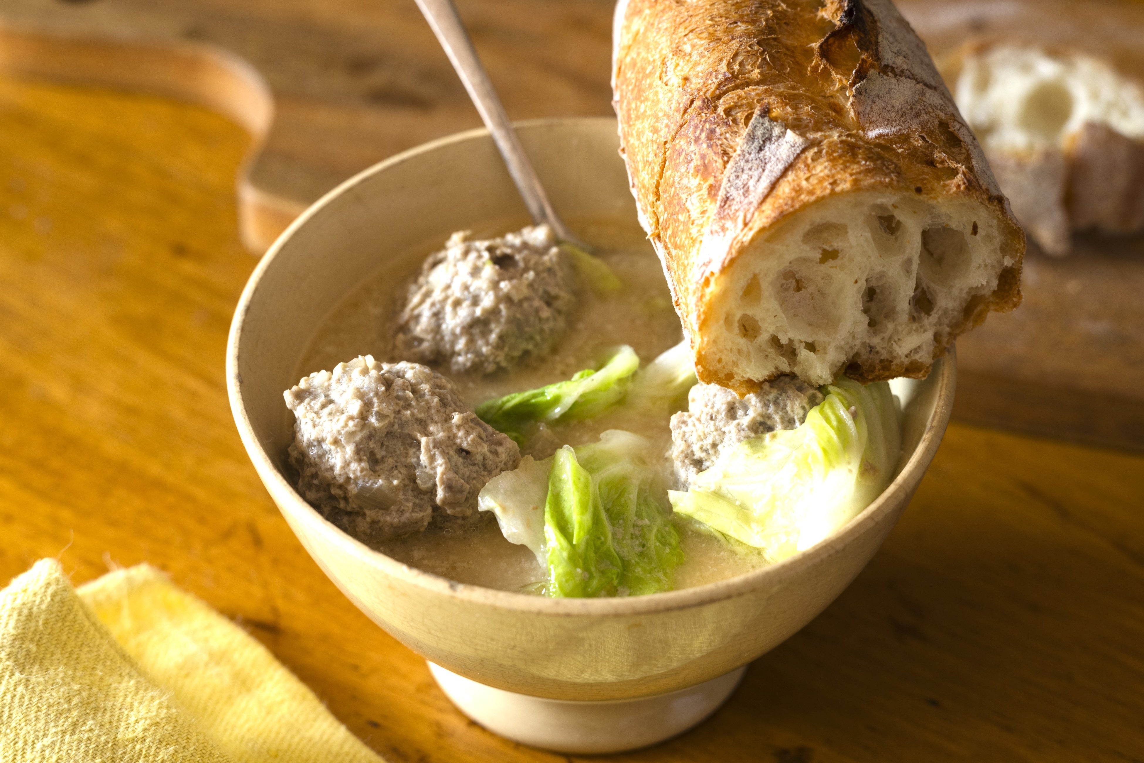 肉だんごと白菜のミルクスープ