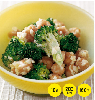 ブロッコリーと豆のサラダ