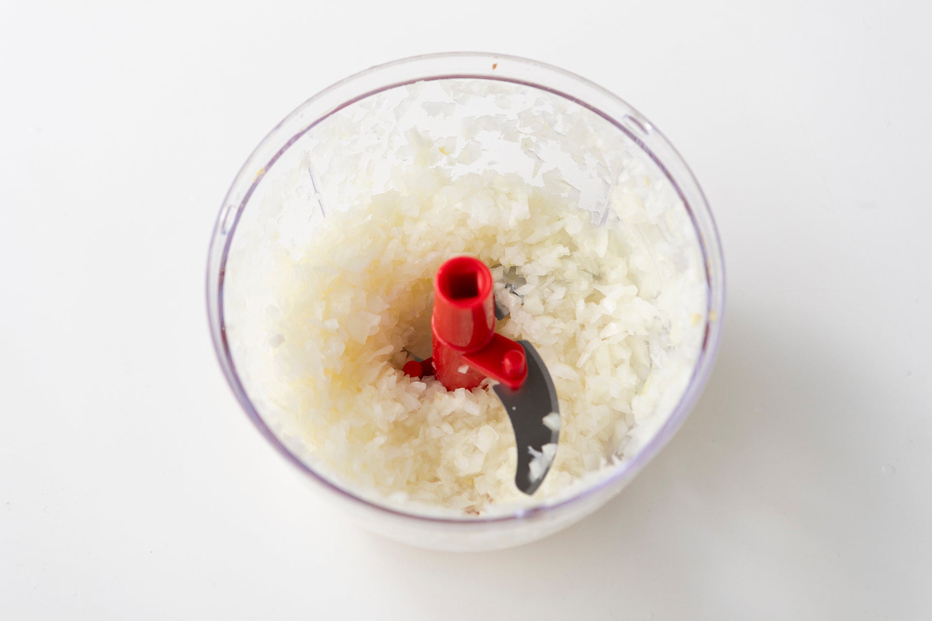 15回ぶんぶん後。たった８秒でみじん切り完了！