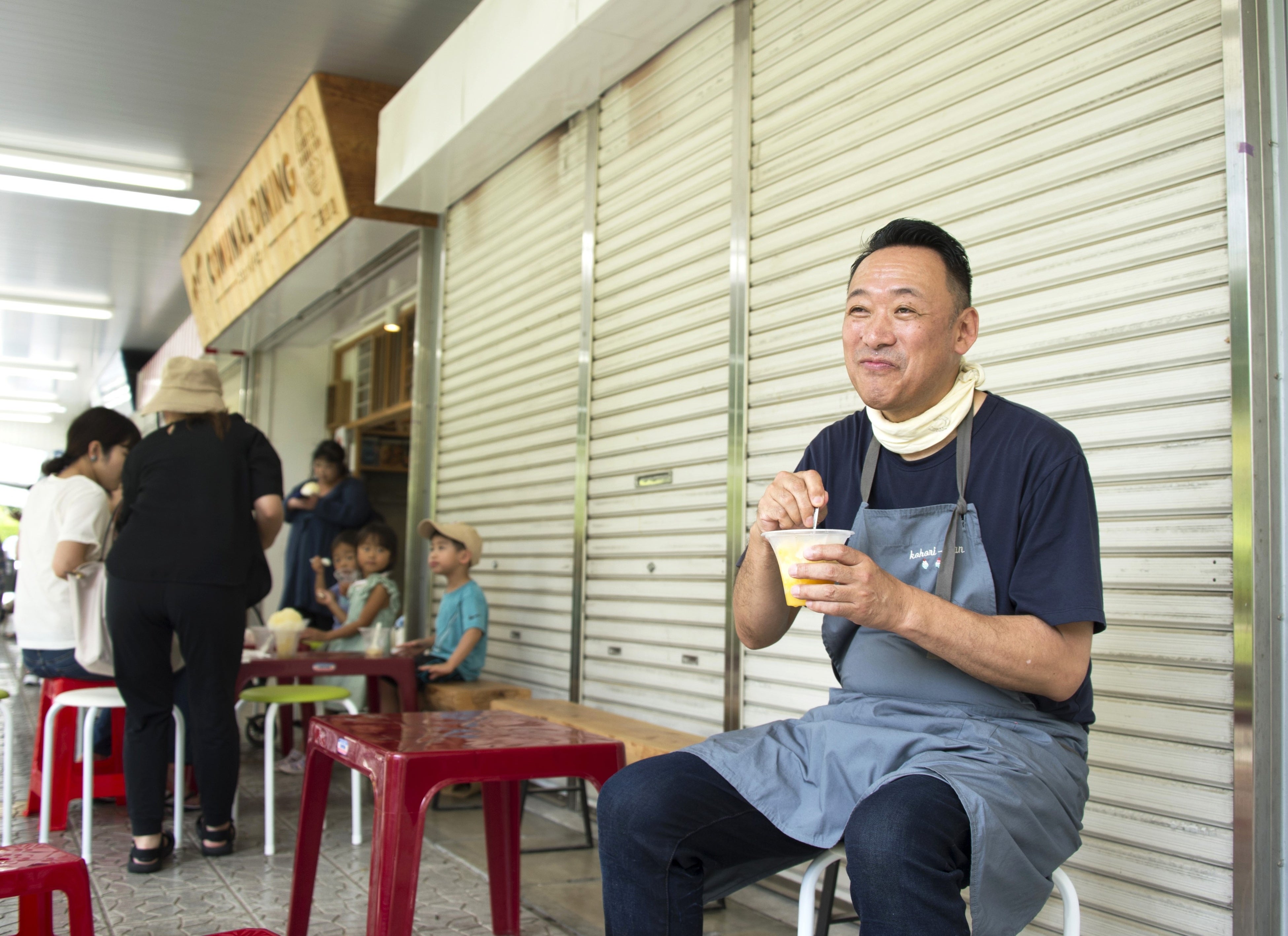 2023年9月、神奈川・二宮のイベントでの著者・石附浩太郎さん。