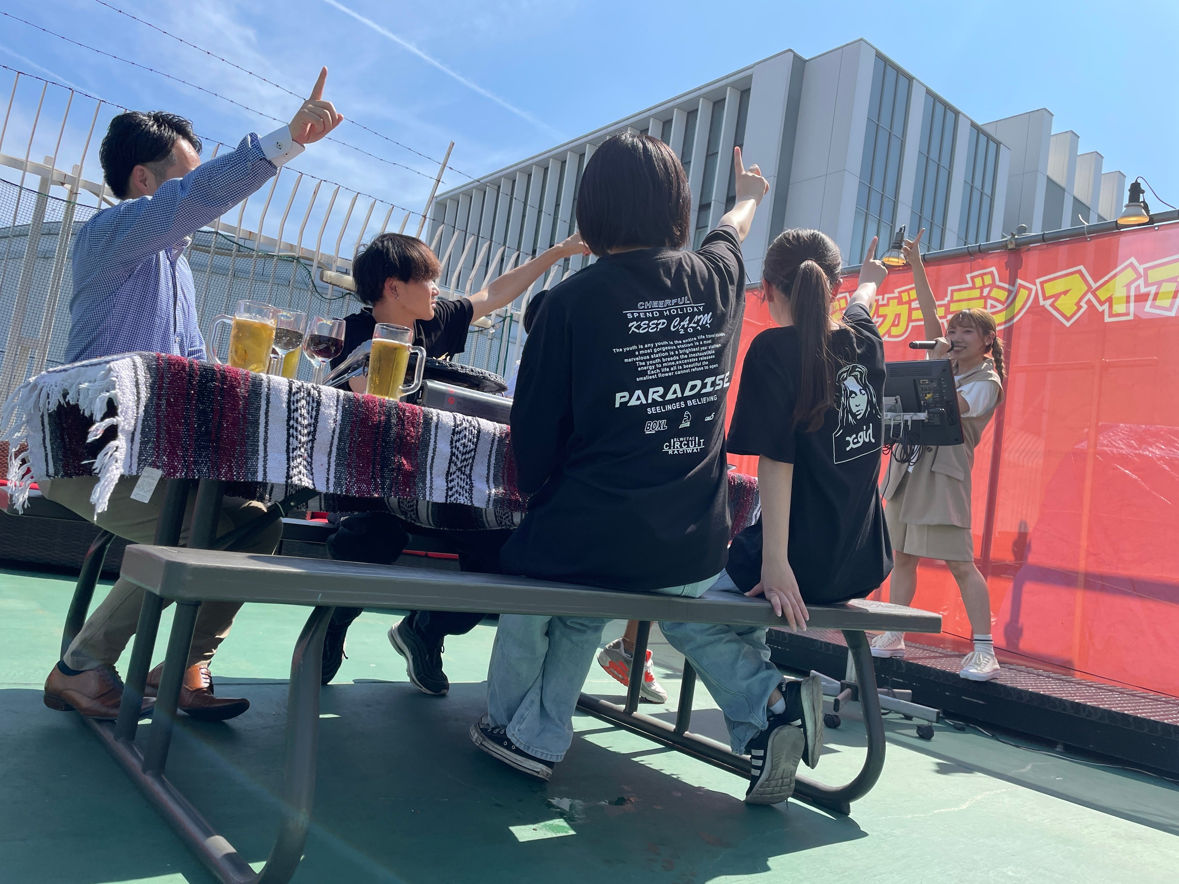 名古屋栄三越 ビアガーデンマイアミ で解放感抜群の屋上でビールとカラオケを楽しもう チタカ インターナショナル フーズ株式会社のプレスリリース