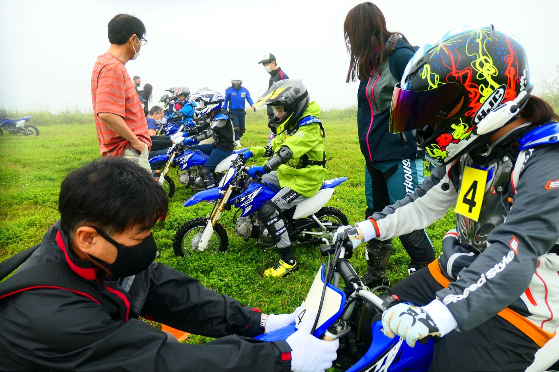 「親子バイク教室」の様子