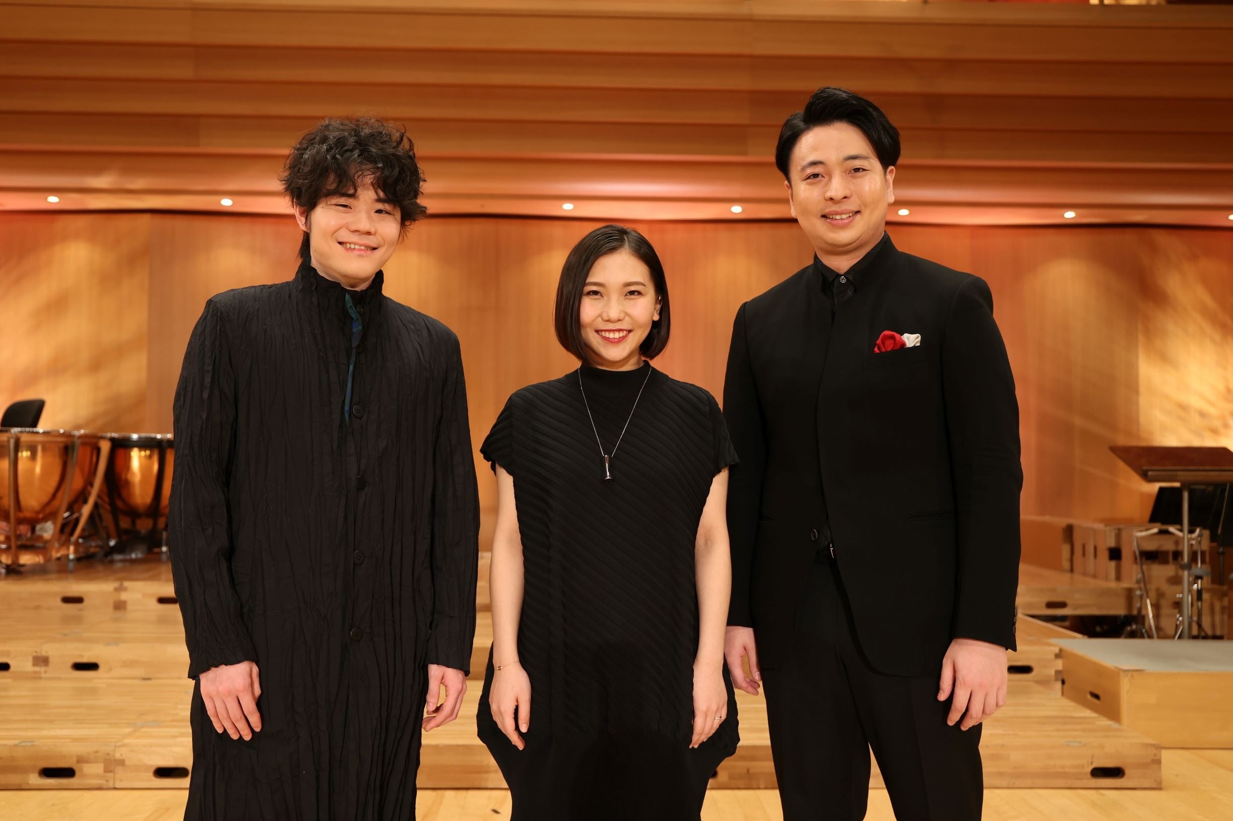 受賞者の3名（左から上野 通明氏、小林 愛実氏、岡本 誠司氏）