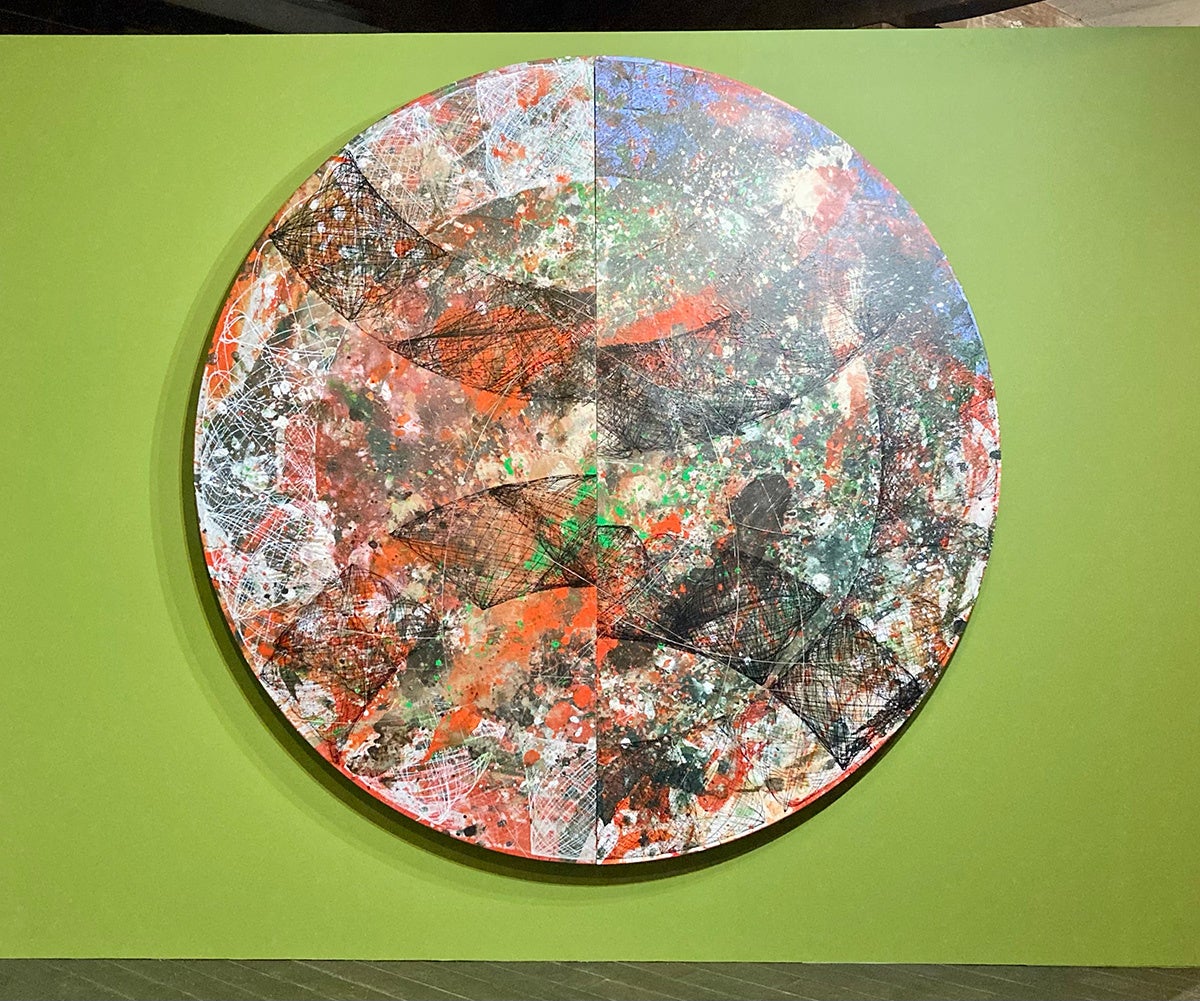 《円と回転運動によるコンポジション》2023