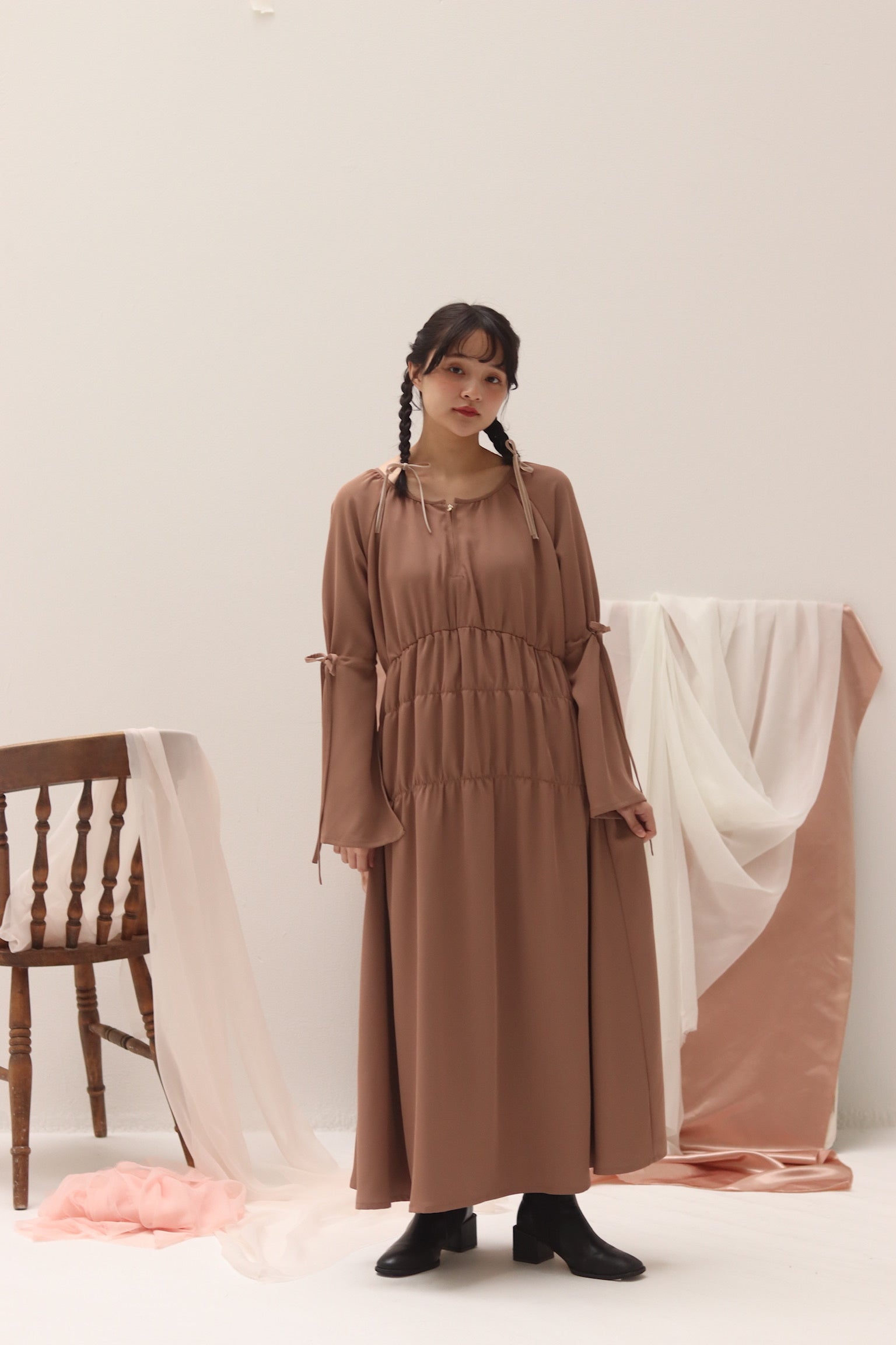 ZOZOTOWN限定アイテム ・slit gather long op ¥8,980(税込)