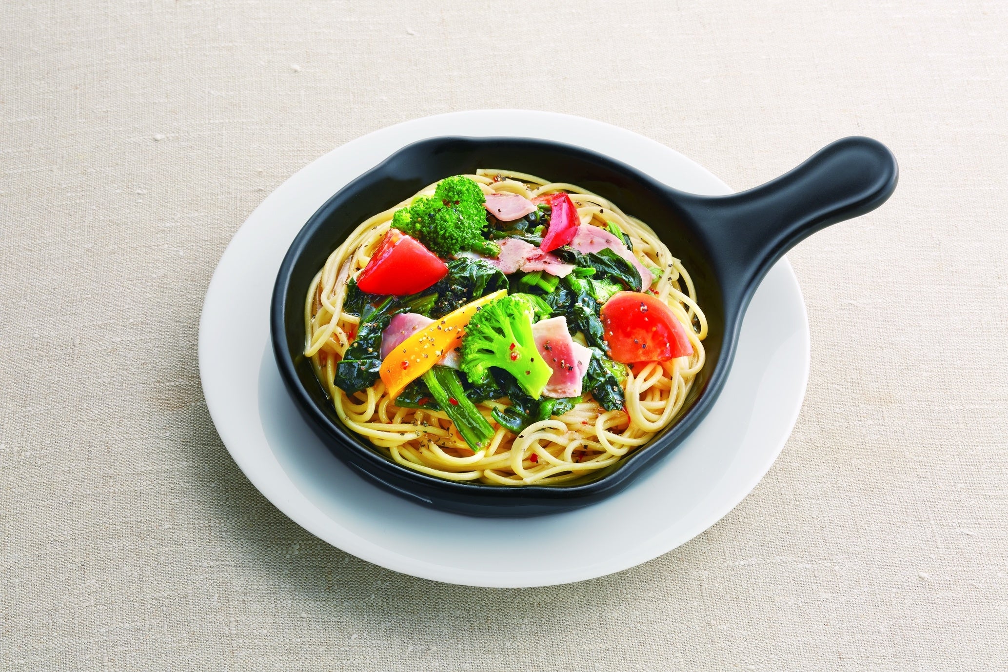 たっぷり野菜のぺペロンチーノ