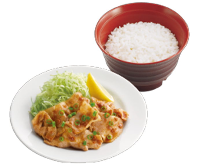 ラーメンスタミナ豚炒めセット