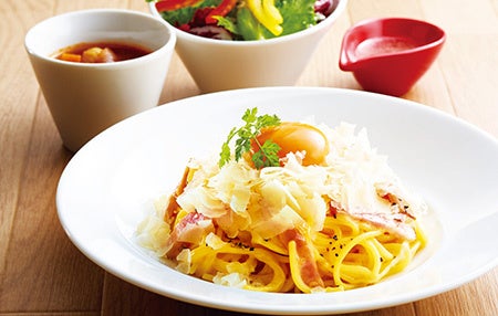 生パスタのカルボナーラ ~グラナパダーノチーズをたっぷりと~