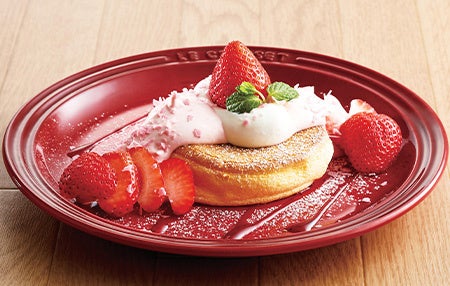 たっぷり苺と ストロベリーホイップのパンケーキ(1枚)
