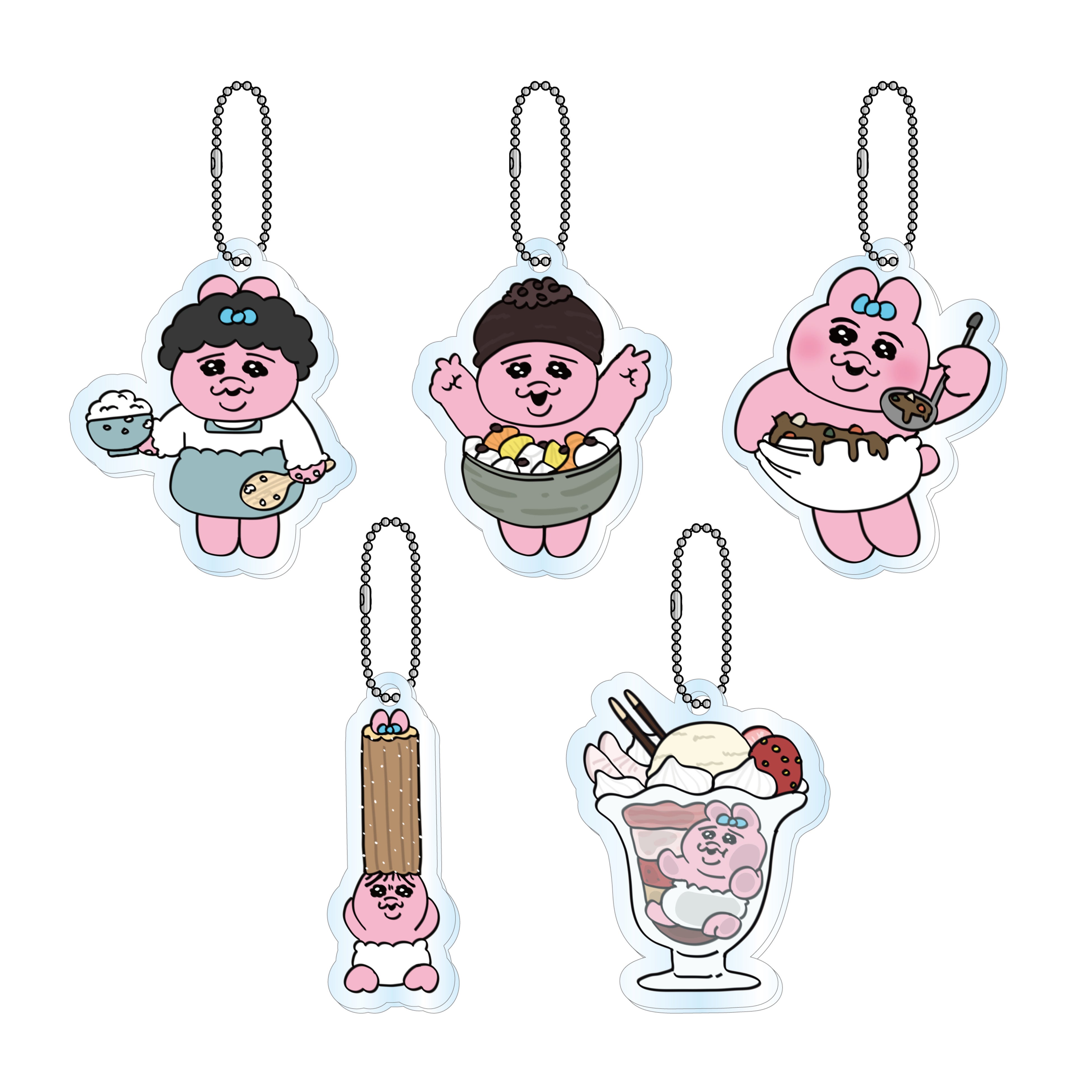 アクリルキーホルダー（ランダム5種）　各660円