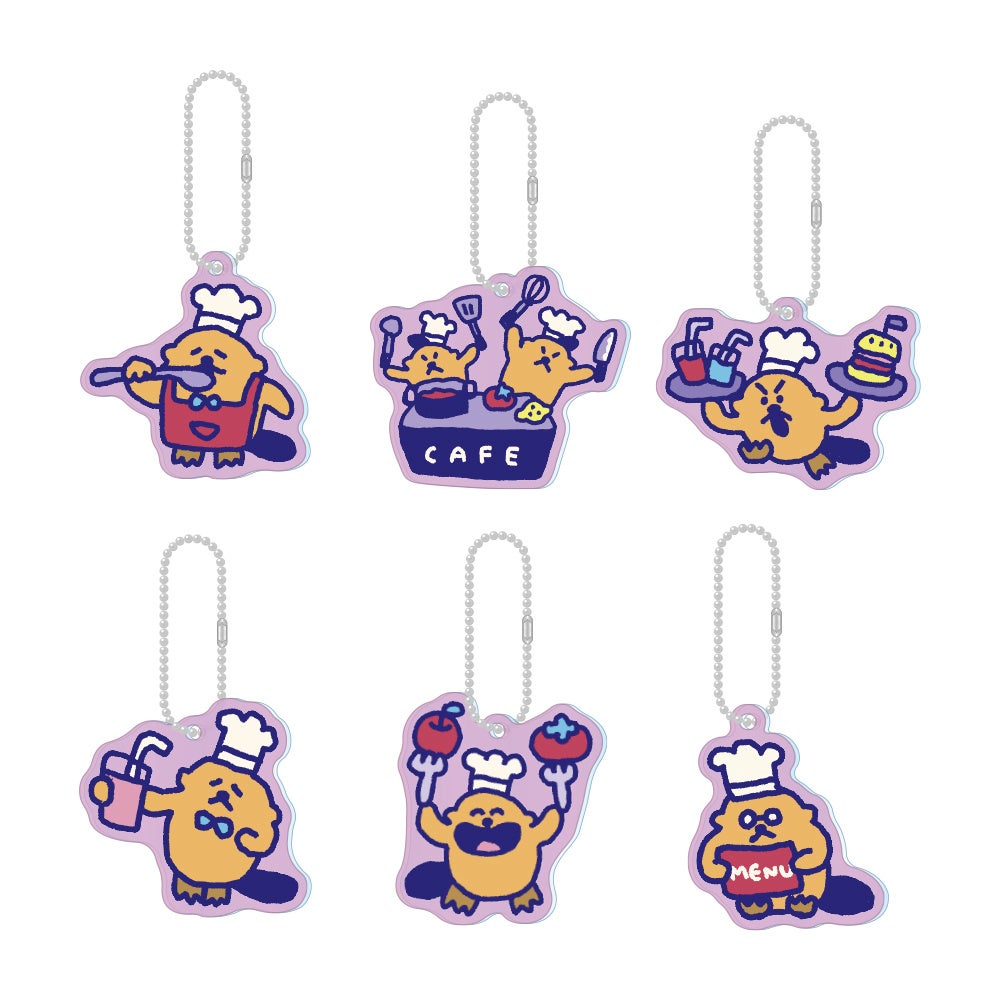 アクリルキーホルダー（ランダム6種）　各770円（税込）